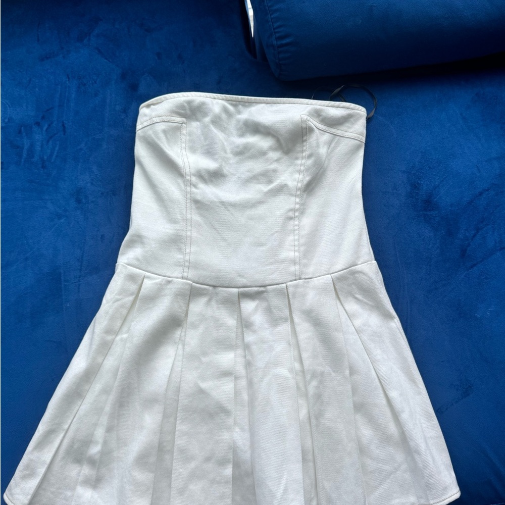 Strapless White Dress